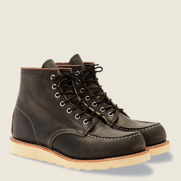 Red Wing Heritage Boots Classic Moc - 6-Inch Rough & Tough Læder - Mørke Grå - Herre 4682-LZXYT